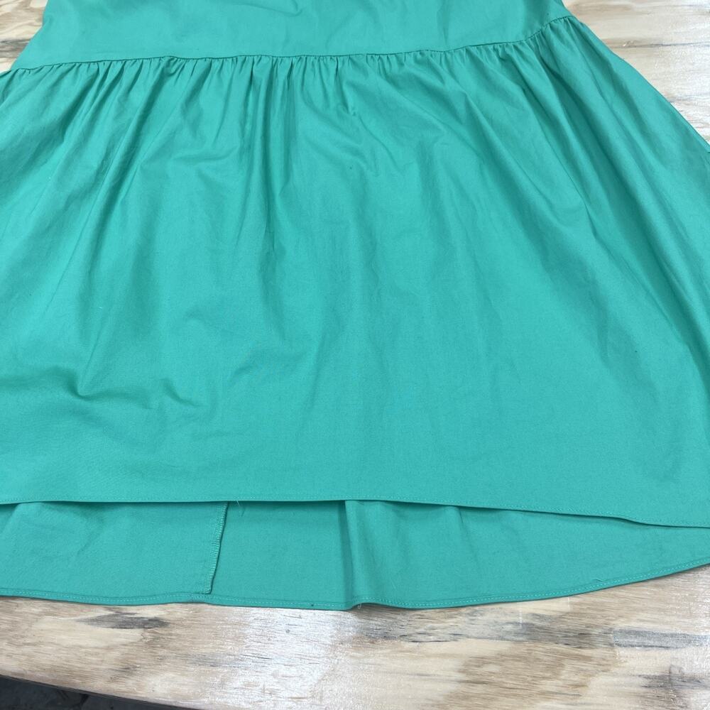 Donna Morgan Babydoll Tiered Midi Dress Sz 12 Green Cottagecore Ruffle Coquette - Picture 7 of 12